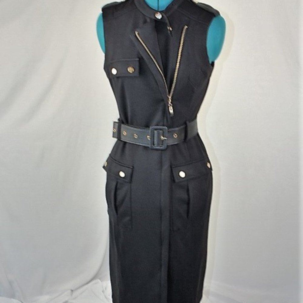 New York & Company- Black midi sleeveless dress